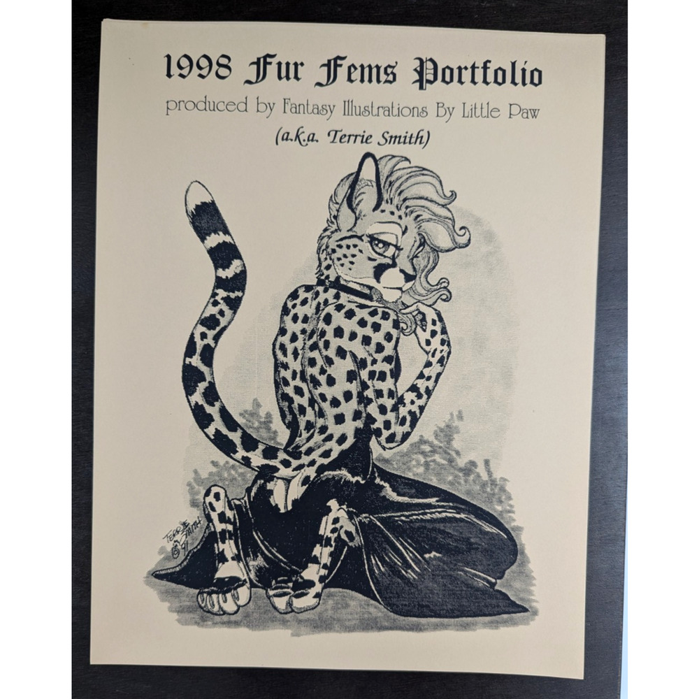 Fur Fems Portfolio 12 Prints Terrie Smith 1998 Fantasy Illustr. by Little Paw